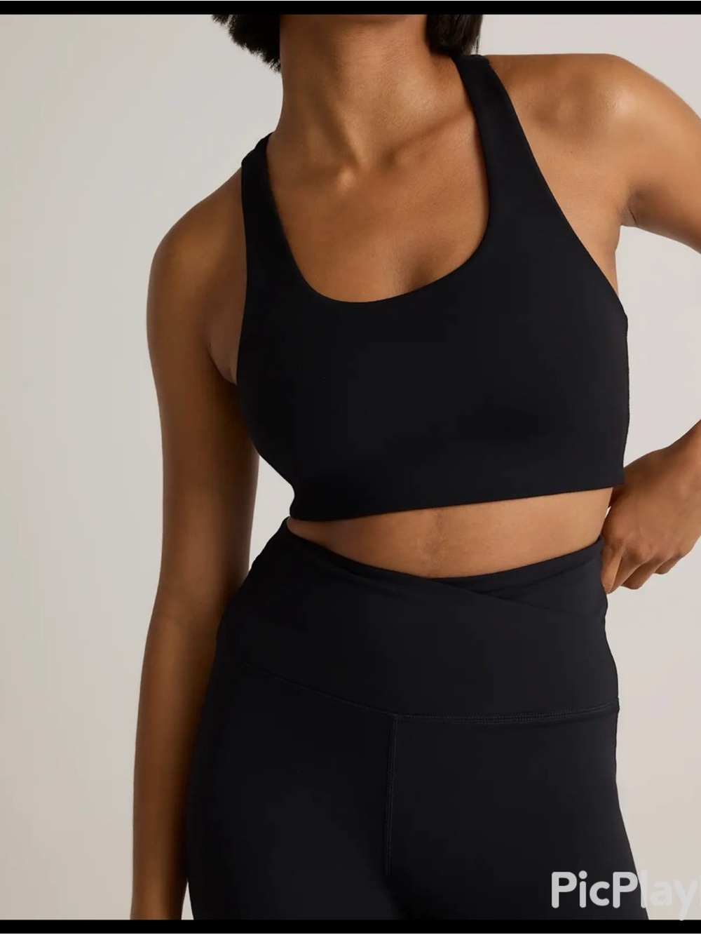 Quince Ultra-Form High-Rise Black Crossover Flare Yoga Pants - Size Small (NWOT)